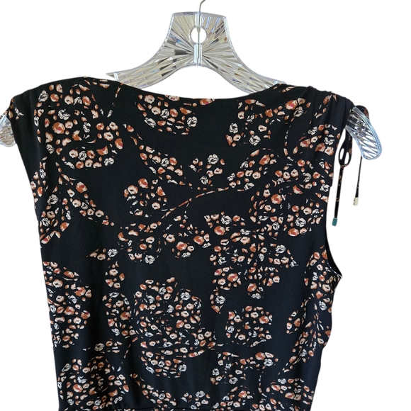 White House Black Market Floral Wrap V Neck Sleeveless Top Blouse XS - Picture 9 of 12
